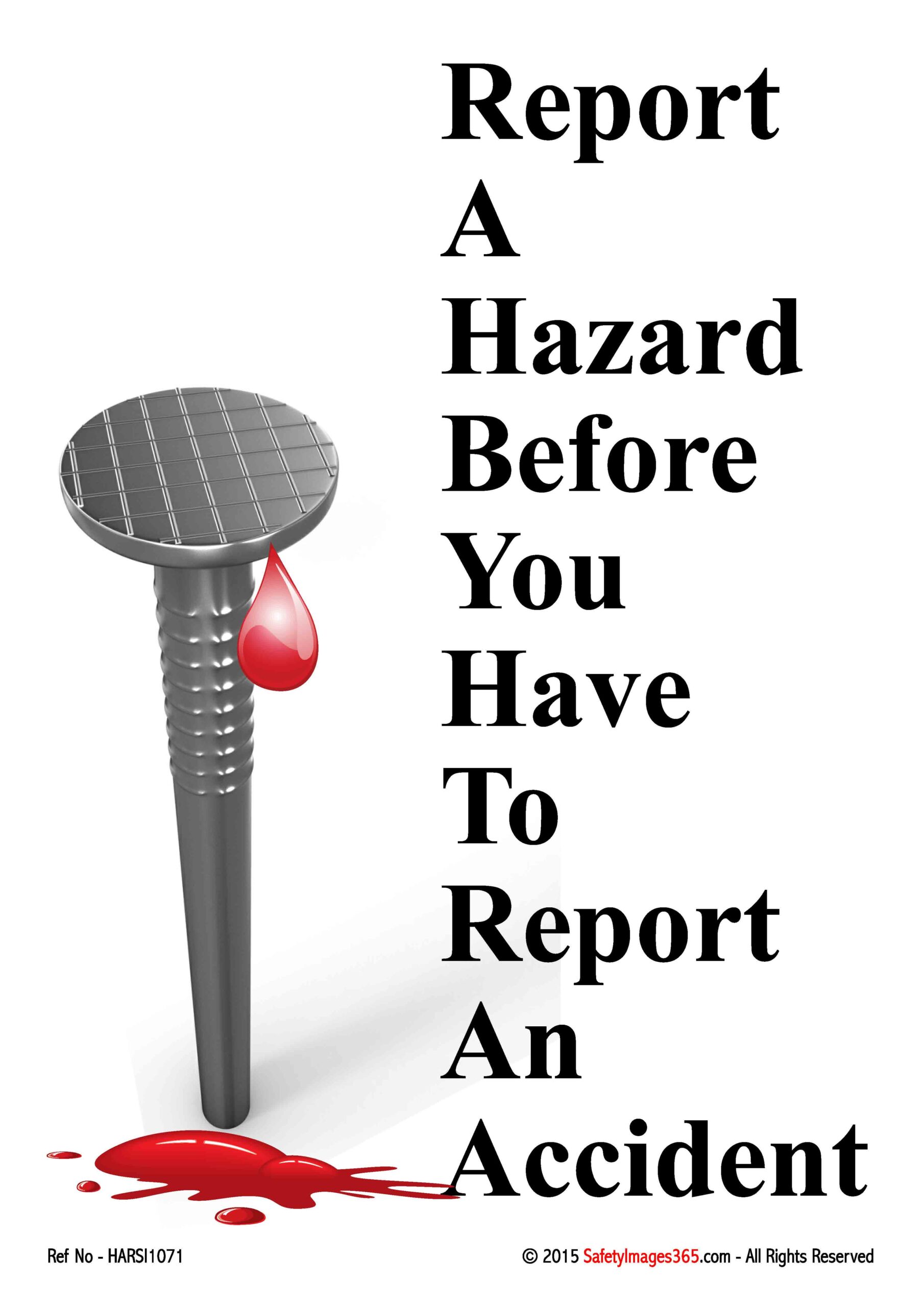Buy Best Hazard Reporting Safety Posters In UK Safety Posters